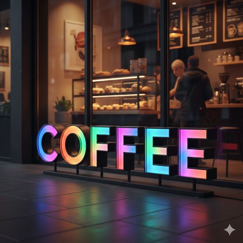 000 Stunden Lebensdauer LED-Kanalbriefzeichen Typ Kanalbriefzeichen Perfekt für Einzelhandelswerbung und Beschilderungslösungen